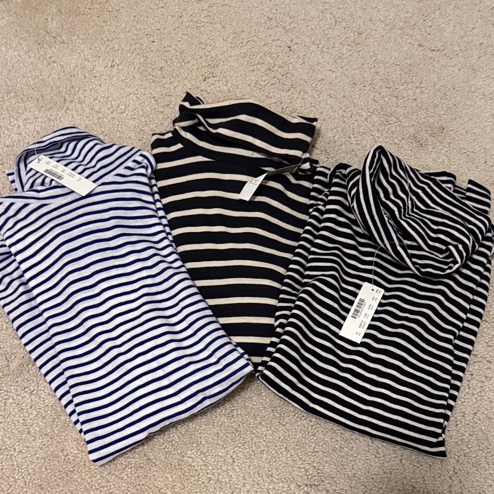 J.Crew Tissue Turtleneck Tops (3) Lot | Medium M | NWT